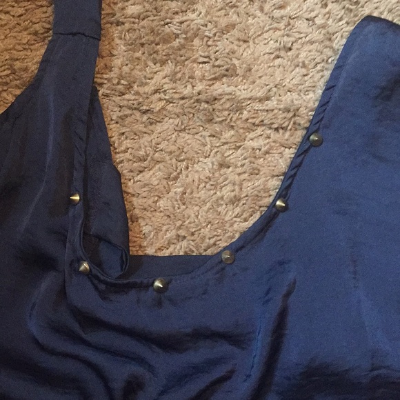 Navy top with studs - Picture 3 of 3